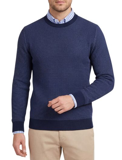 Hugo Boss trui donkerblauw Boss orange