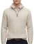 trui BOSS beige half zip wol