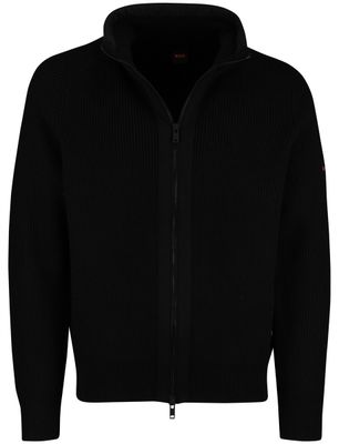 Hugo Boss BOSS Orange vest Zwart Kigloo relaxed fit lamswol