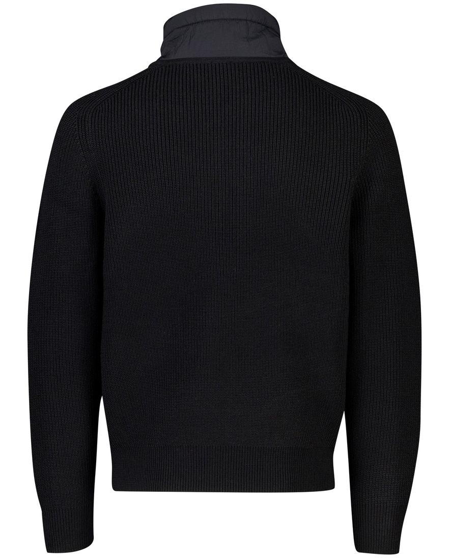 BOSS Orange vest Zwart Kigloo relaxed fit lamswol