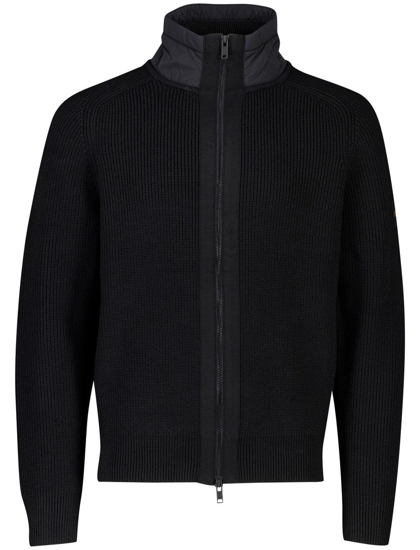 BOSS Orange vest Zwart Kigloo relaxed fit effen