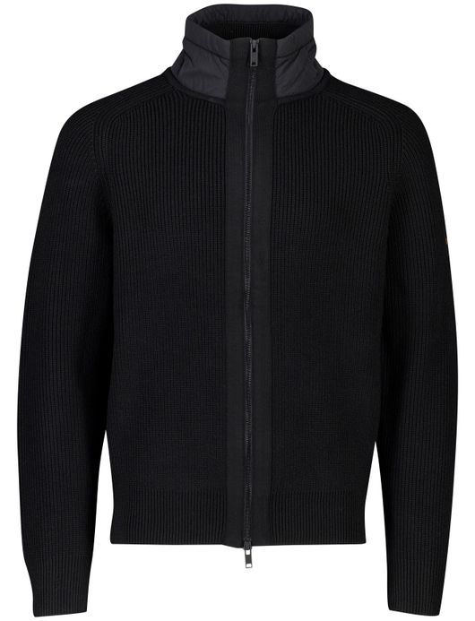 BOSS Orange vest Zwart Kigloo relaxed fit lamswol