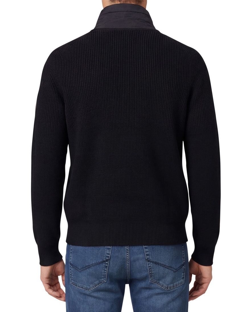 BOSS Orange vest Zwart Kigloo relaxed fit lamswol