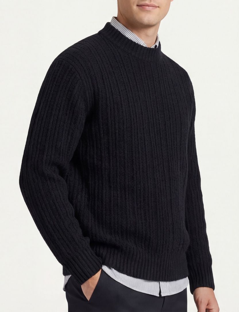 zwarte Boss Orange Korth trui