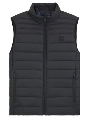 Hugo Boss BOSS Orange bodywarmer zwart effen normale fit