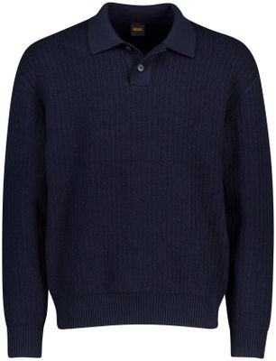 Hugo Boss Boss Orange Kotorpolo trui donkerblauw