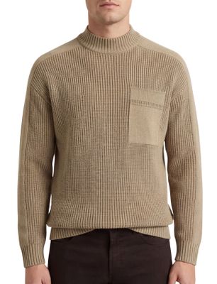 Hugo Boss trui Boss orange beige effen wol