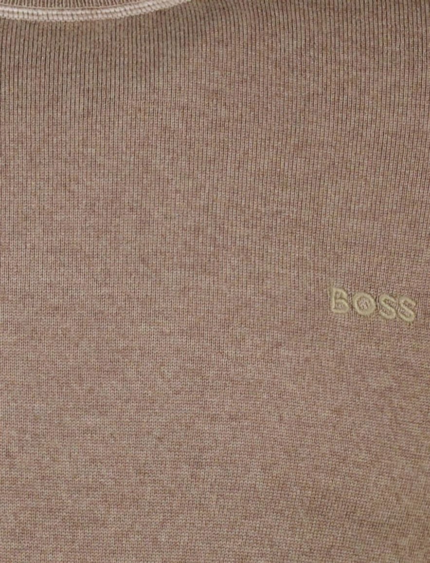 Boss Orange Estafo Trui Bruin 100% wol