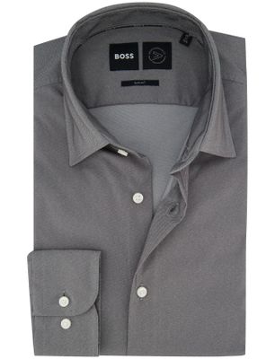 Hugo Boss Business overhemd Boss Black Slim Fit grijs