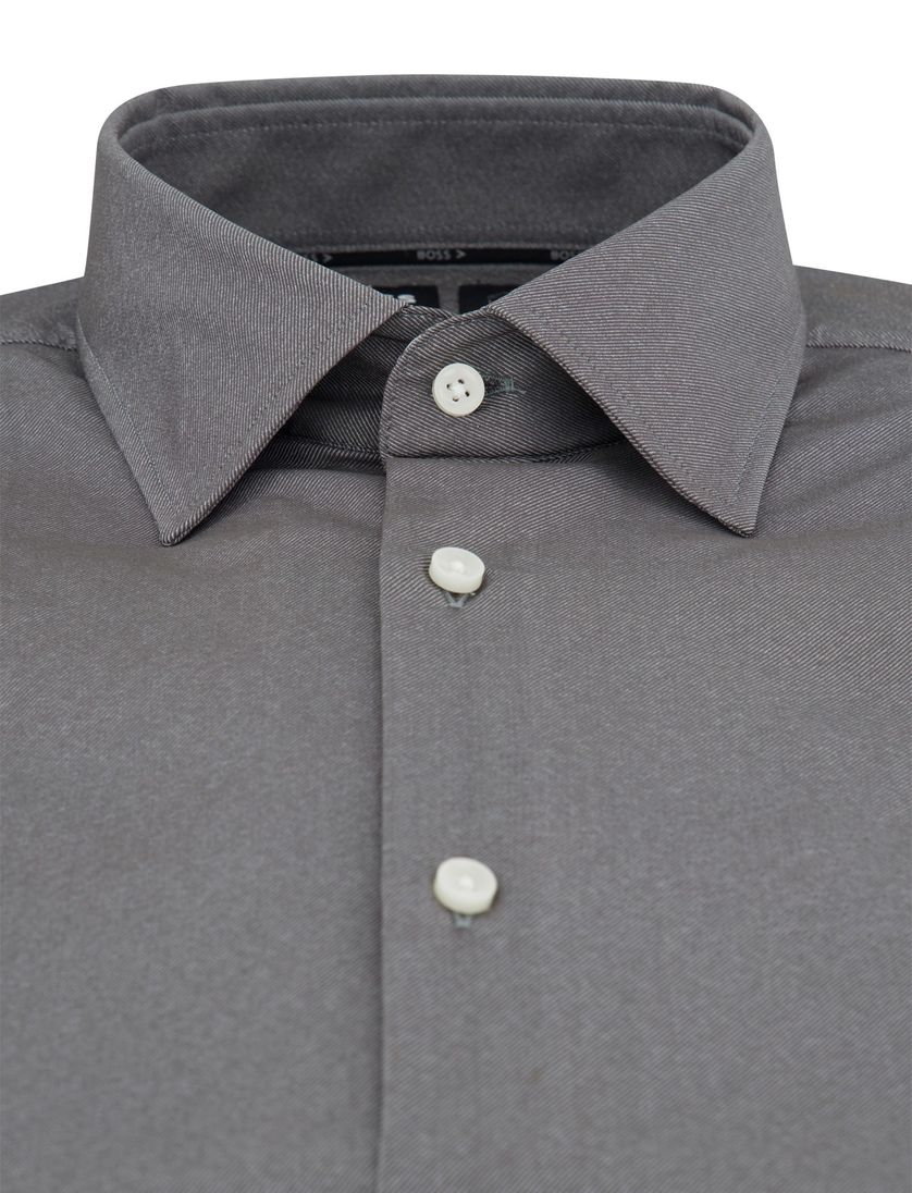 Business overhemd Boss Black Slim Fit grijs