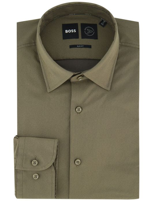 business overhemd groen Boss Black