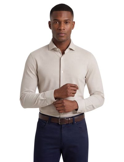 Hugo Boss business overhemd beige Boss Black