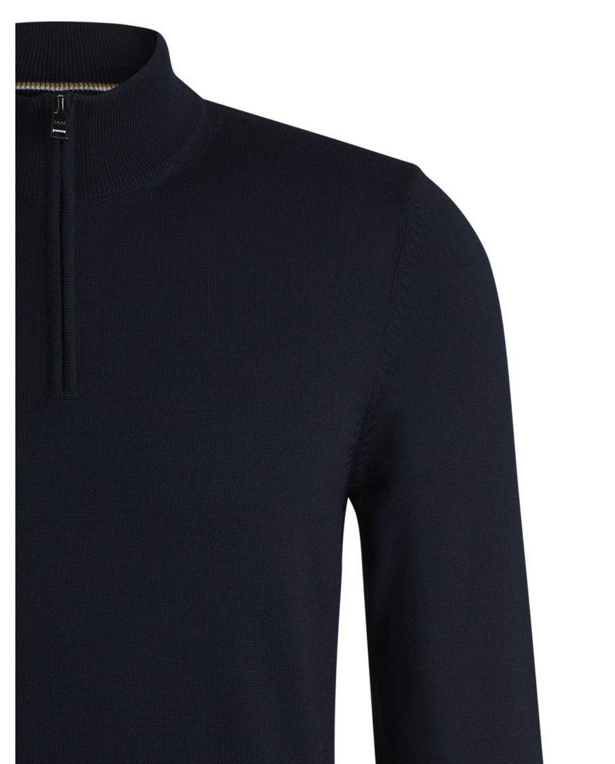 Boss Black trui donkerblauw half zip