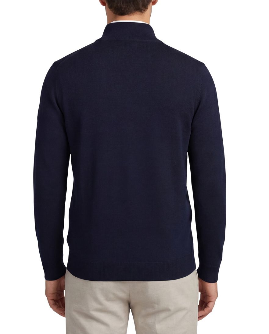 Boss Black trui donkerblauw half zip