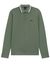 BOSS Green polo lange mouw Plisy groen