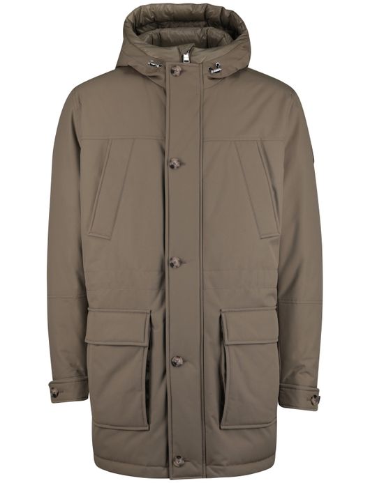 BOSS Black winterjas H-Detoni bruin effen