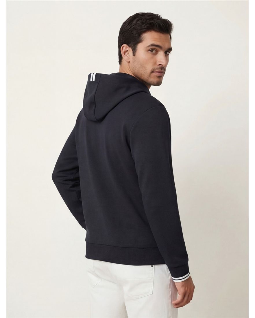 BOSS Green FZ Hoodie Zone sweatvest donkerblauw B&T