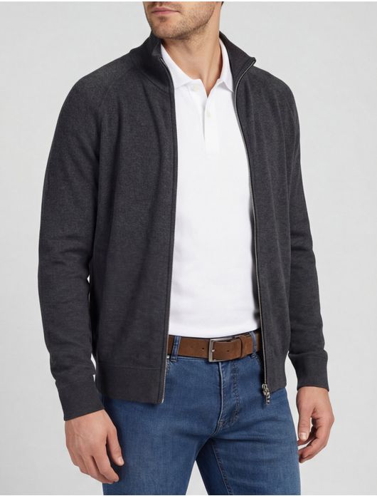 BOSS Black H-Idinovest grijs katoen