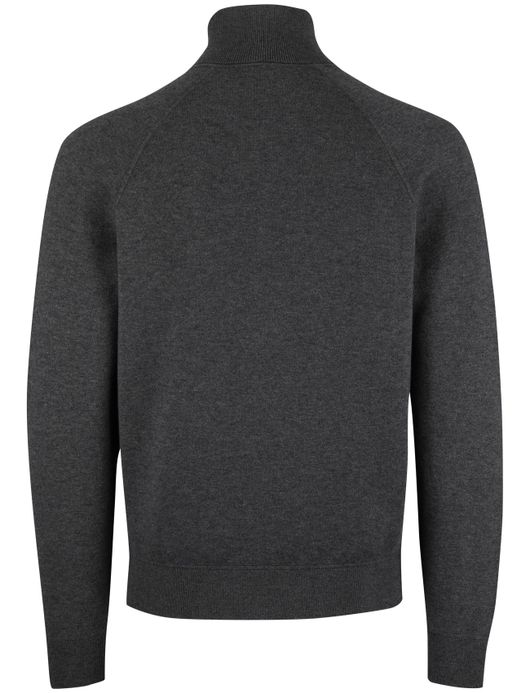 Boss Black vest katoen grijs