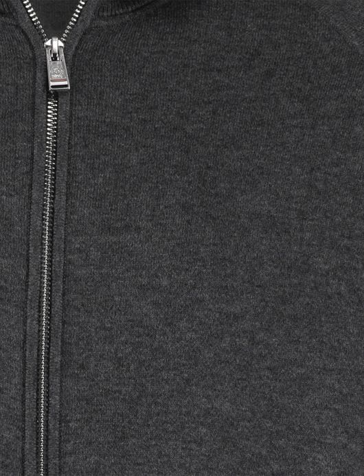 Boss Black vest katoen grijs