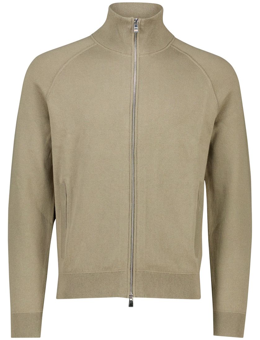 BOSS Black H-Idino vest bruin katoen regular fit zonder capuchon