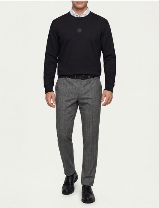 Boss Green sweater zwart logo