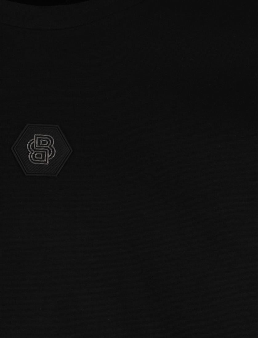 BOSS Green trui ronde hals zwart 100% katoen