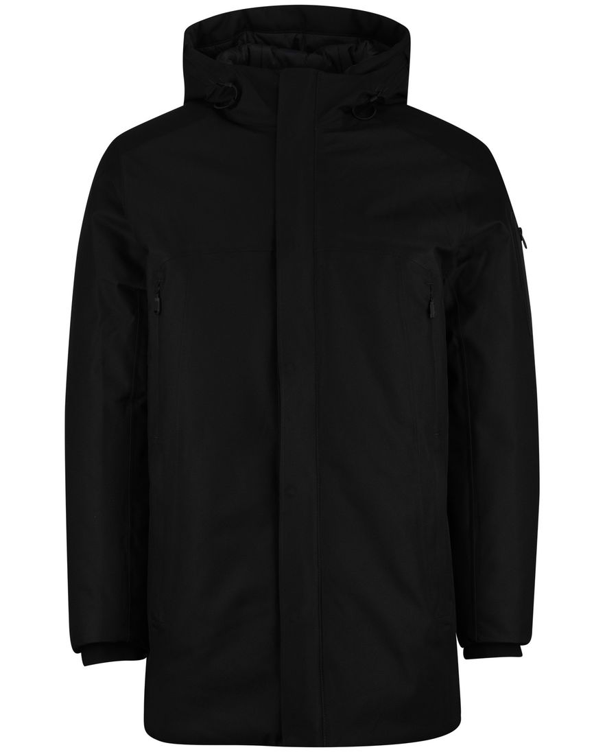 BOSS Orange winterjas OW Hexatech Parka Black effen