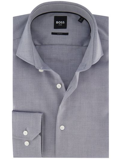 Hugo Boss Blauw overhemd ml7 Boss Black slim fit katoen