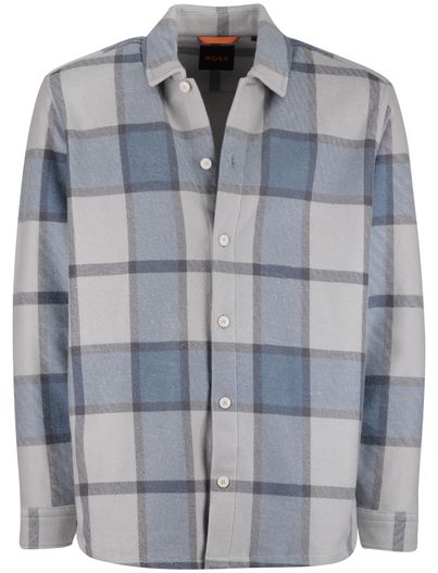 Hugo Boss Boss Orange locky 2 geruit overshirt blauw
