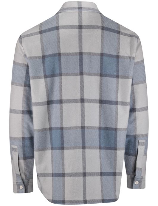 Boss Orange locky 2 overshirt geruit blauw