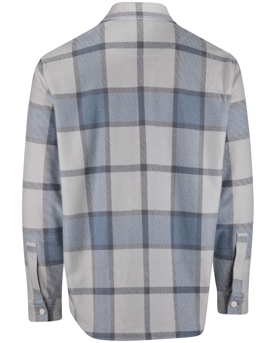 Boss Orange locky 2 overshirt geruit blauw