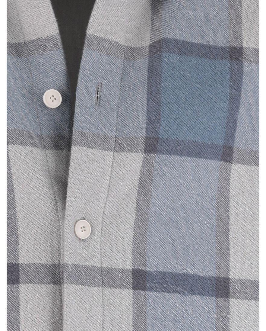 Boss Orange locky 2 overshirt geruit blauw