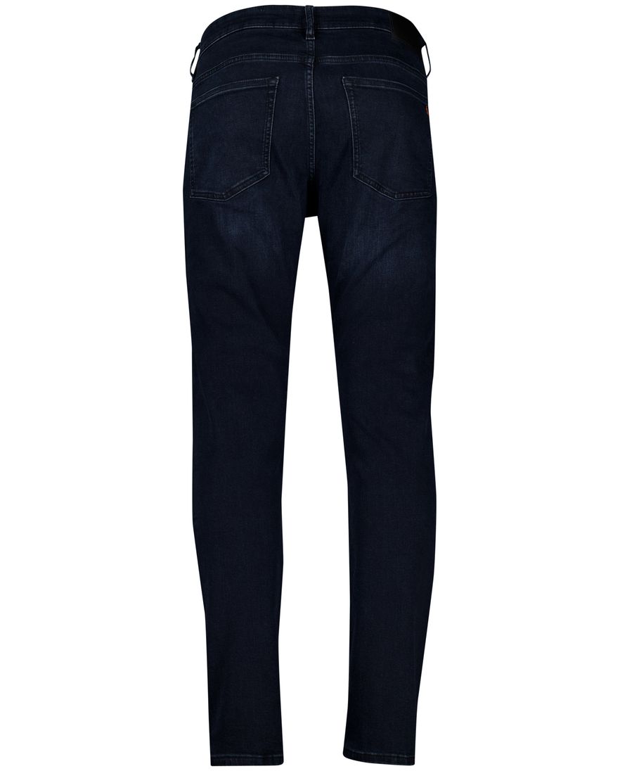 Boss orange jeans slim fit donkerblauw katoen