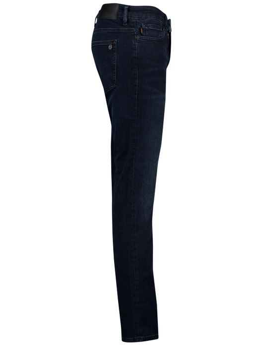 Boss orange jeans slim fit donkerblauw katoen