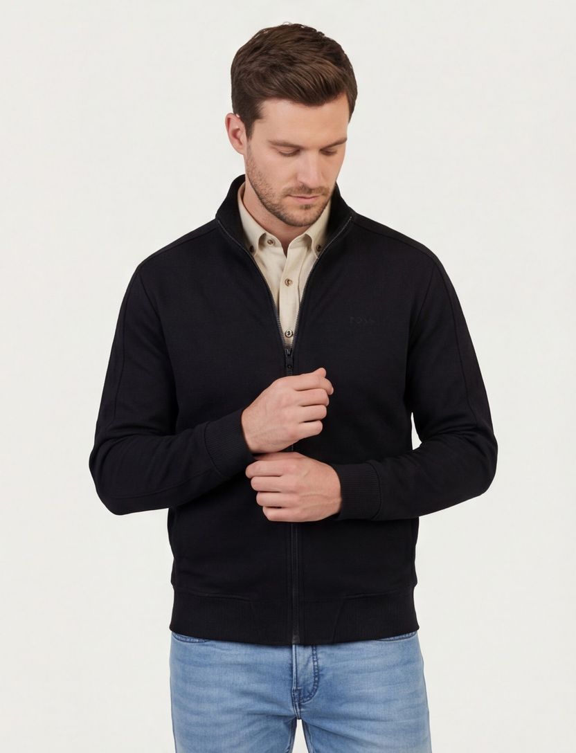 zwart Boss Green Mirror vest