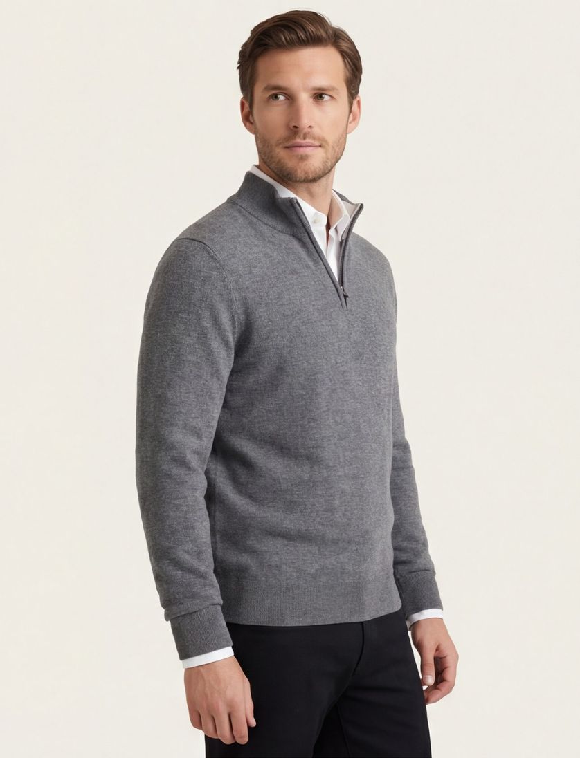 Boss Black H-Hemarlo grijs effen lamswol