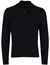 Effen half zip BOSS Black donkerblauw