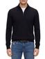 BOSS Black half zip donkerblauw effen