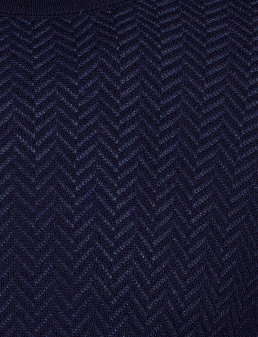 Boss Black Habito trui navy gebreid katoen