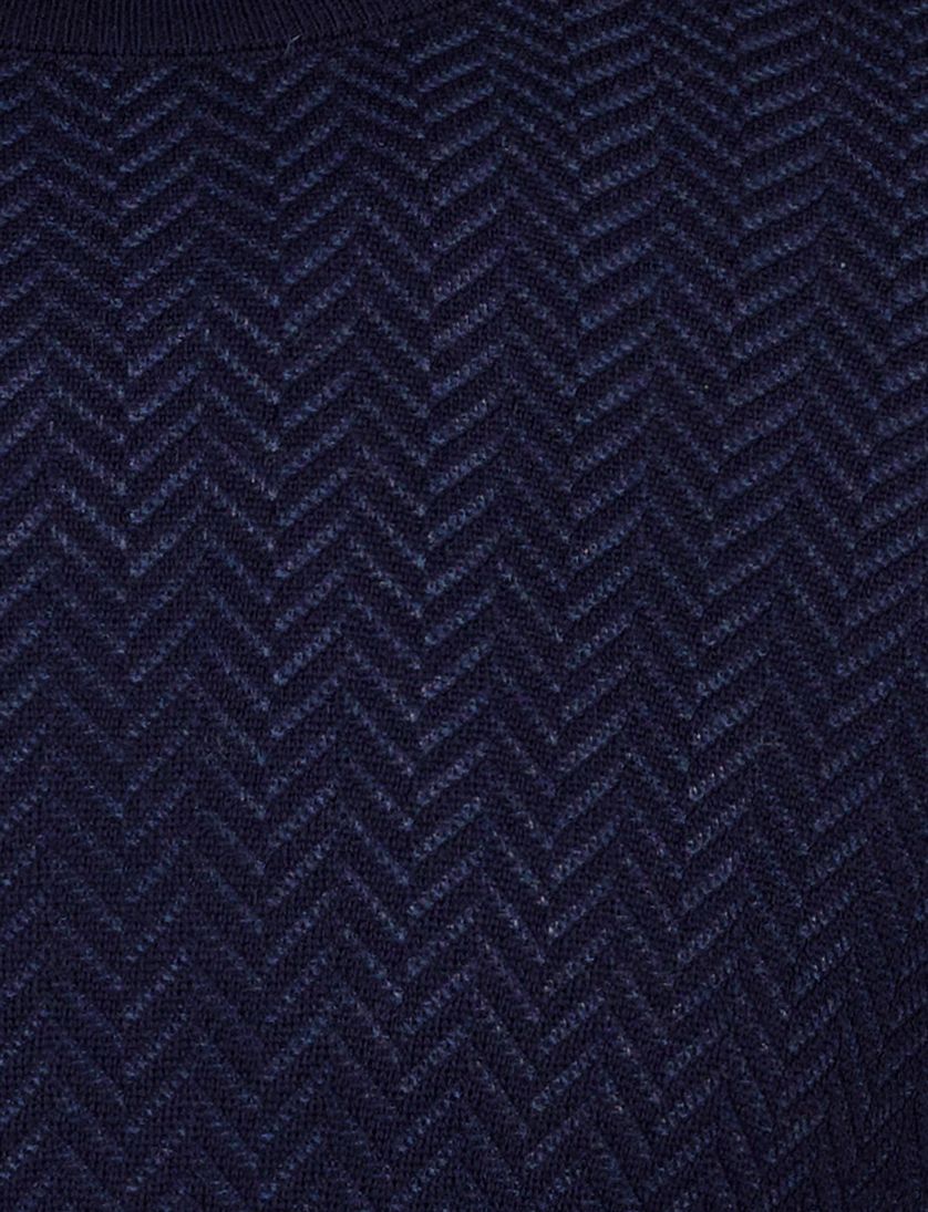 Boss Black Habito trui navy gebreid katoen