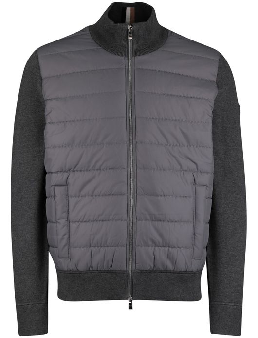 BOSS Black outdoorvest H-Hernesto grijs effen