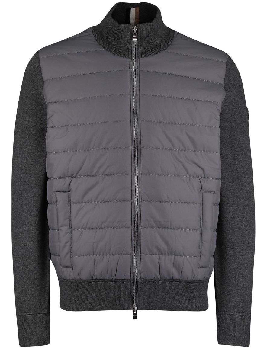 BOSS Black outdoorvest H-Hernesto grijs effen