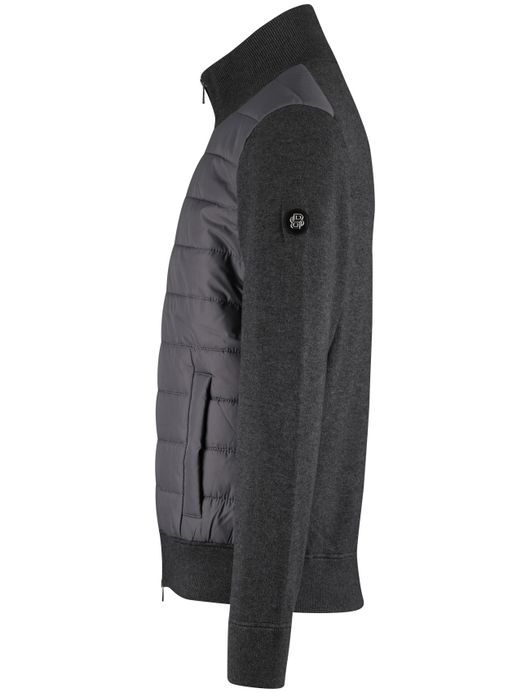 BOSS Black outdoorvest H-Hernesto grijs effen