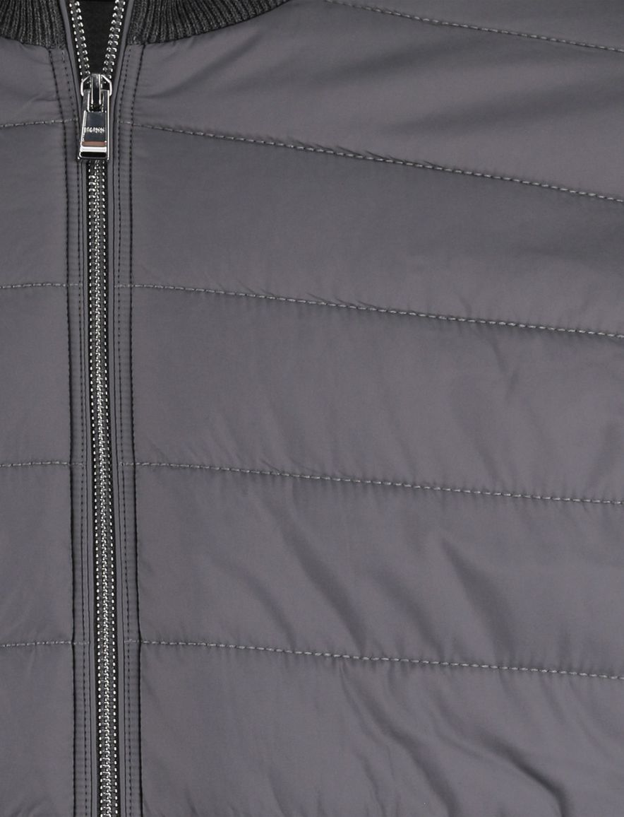 BOSS Black outdoorvest H-Hernesto grijs effen