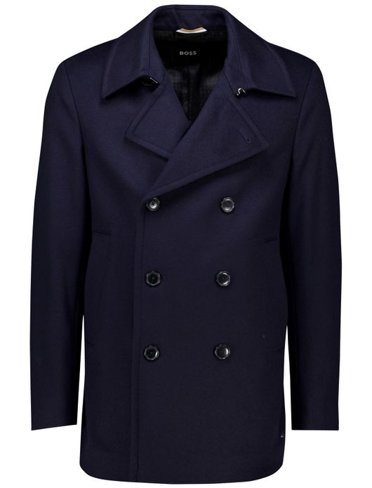winterjas donkerblauw Boss Black