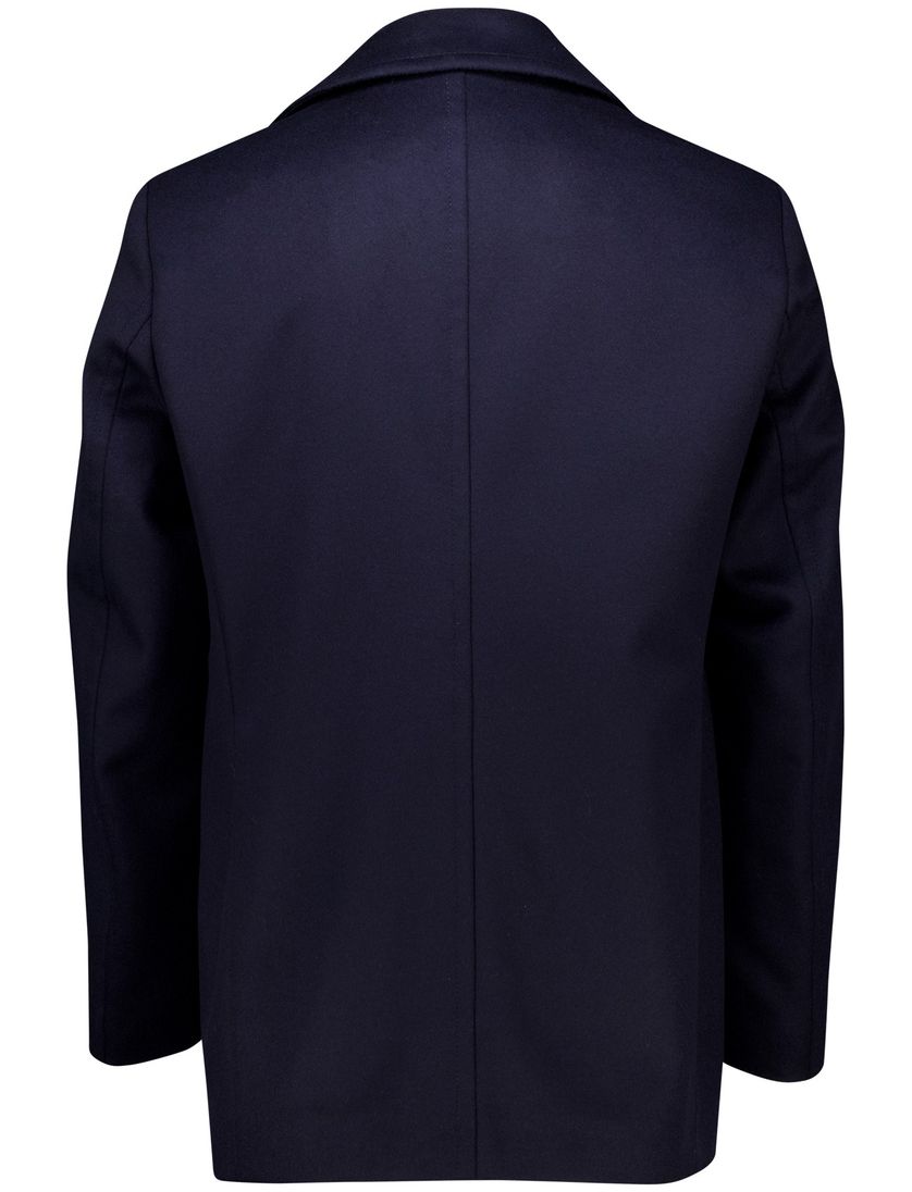 Boss Black h-hyde wollen winterjas donkerblauw