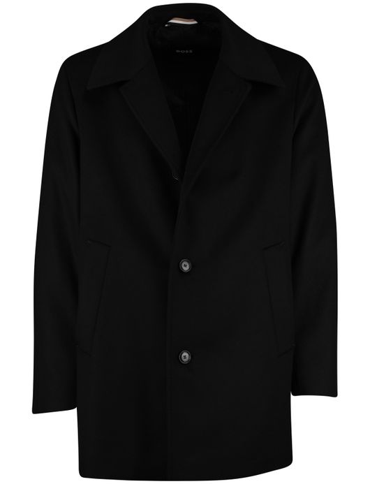 Winterjas  Boss Black zwart wol