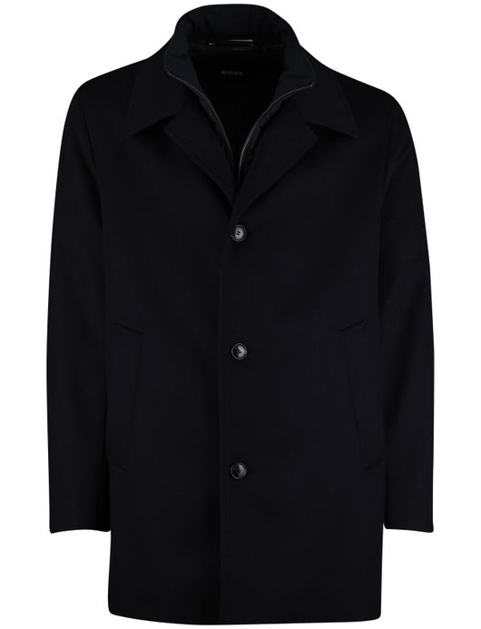 BOSS Black H-Clark winterjas H-Clark-Bib-S navy effen