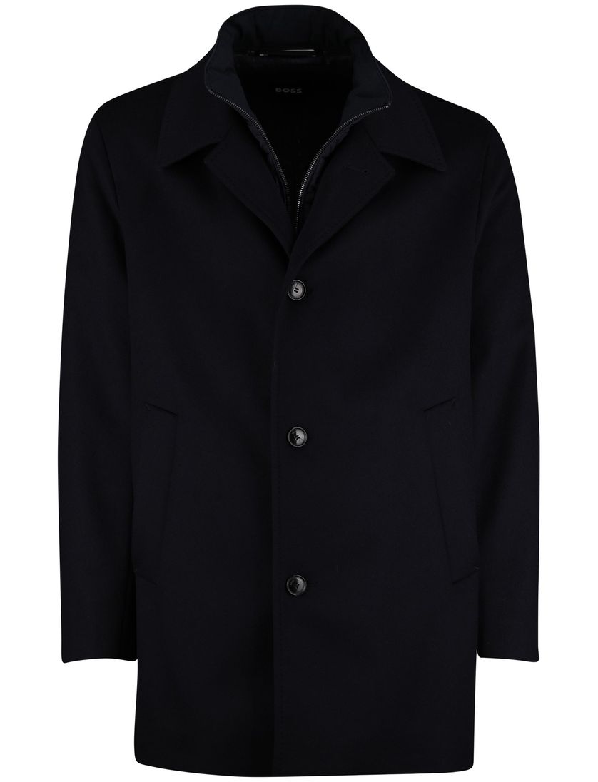 BOSS Black H-Clark winterjas H-Clark-Bib-S navy manteljas